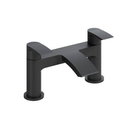 Tear Matt Black Bath Filler Tap