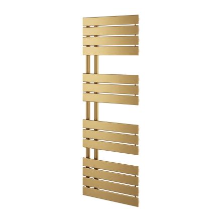 Tarvos Brushed Gold Heated Towel Rail - 1400x550mm