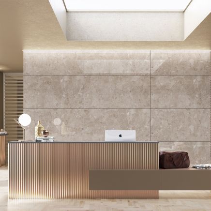Peninsular Sand 3D Super Matt Porcelain Tile - 1200x600mm