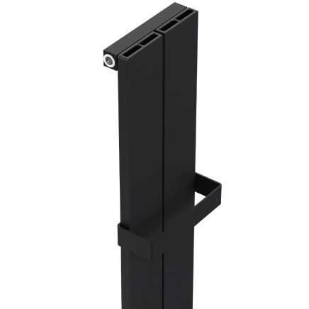 Tesoro Black Aluminium Towel Hanger 190mm