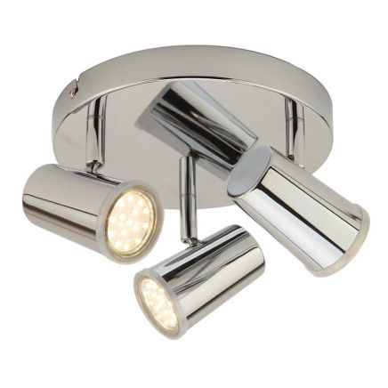 Florida Chrome 3 Spotlight Ceiling Plate
