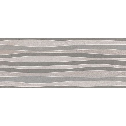 Milne Relieve Mix Gris Matt Feature Wall Tile 200mmx500mm