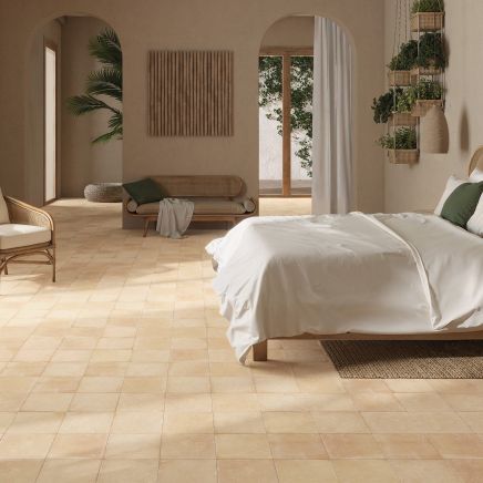 Pedro Sand Terracotta Matt Porcelain Tile - 223x223mm