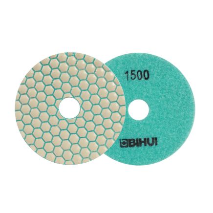 BIHUI 4" Dry Diamond Polishing Pad 1500 Grit - BU-DPP415
