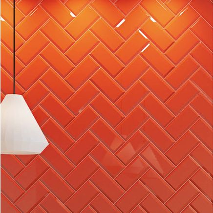Metro Red Ceramic Brick Tile 100x200mm