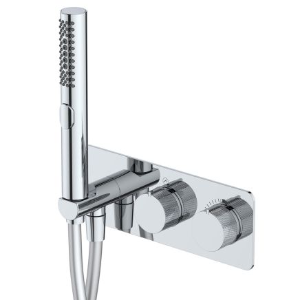 Coach Chrome Wall Mounted 2 Way Bath or Shower Mixer Tap