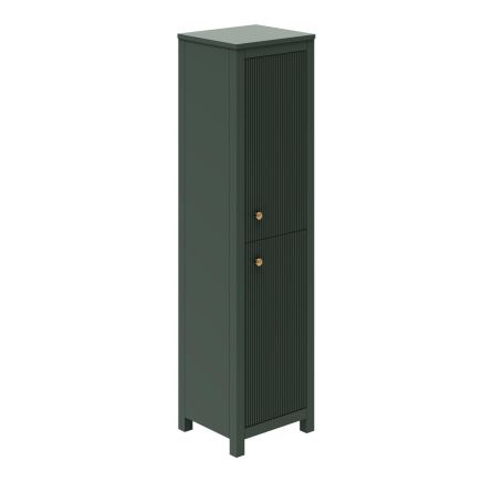 Addison Ribbed Green Tall Bathroom Cabinet