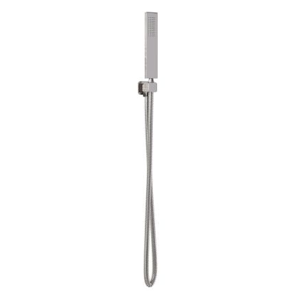 Liva Chrome Square Shower Handset & Holder with Built-In Outlet