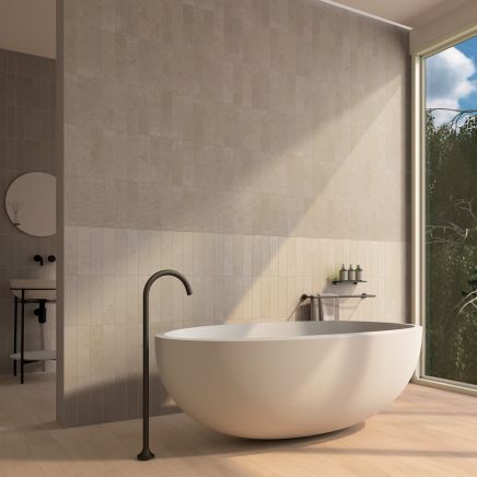 Gambino Beige Matt Ceramic Brick Tile - 75x300mm