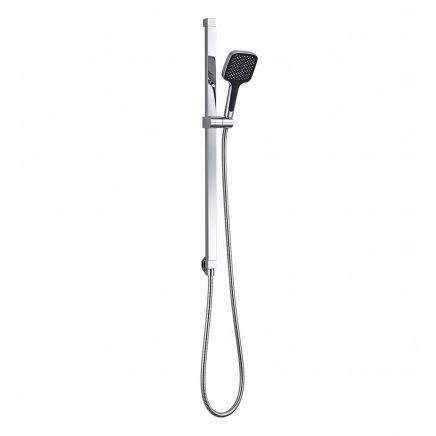 Flint Chrome Square Shower Slide Rail Kit