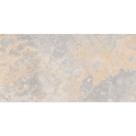 Cyprian Silver Grey Slate Effect Outdoor Porcelain Tile 600x1200mm