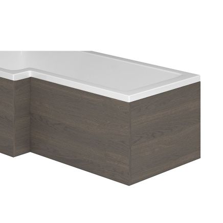 Dark Elm L-Shape End Bath Panel 700mm