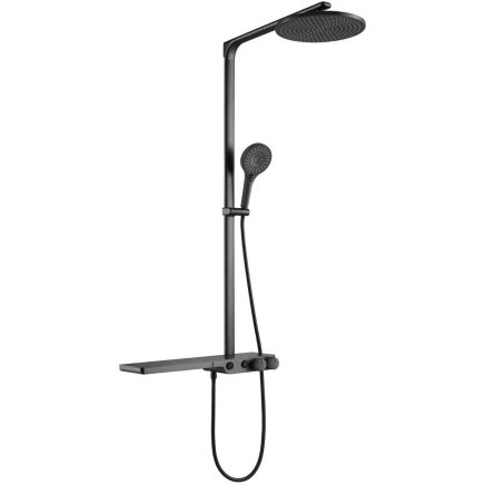 Baylin Lux Gunmetal Dual Outlet Thermostatic Shower Pack