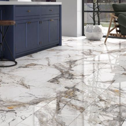 Fabulosa™ Marble Gloss Porcelain Tile - 300x600mm
