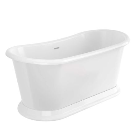 Darcey White Traditional Freestanding Soaking Tub 1580x750mm