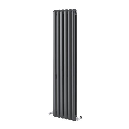 Etam Grey Vertical Column Radiator 1500x380mm