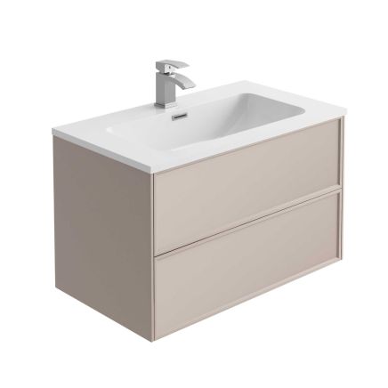 Kendal French Blush Wall Hung Vanity Unit 800mm