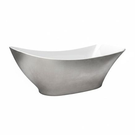 Eton Silver Freestanding Acrylic Bath 1750x750mm