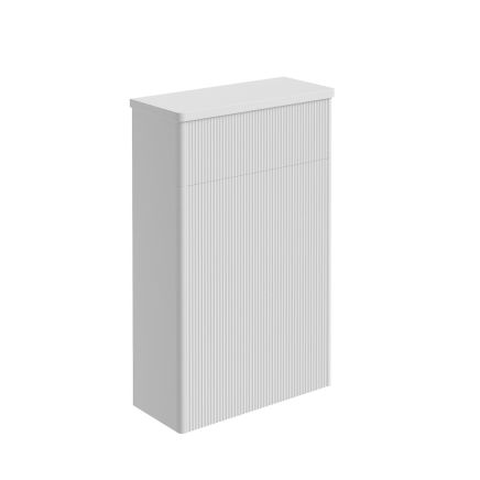 Liora Ribbed Matt White WC unit