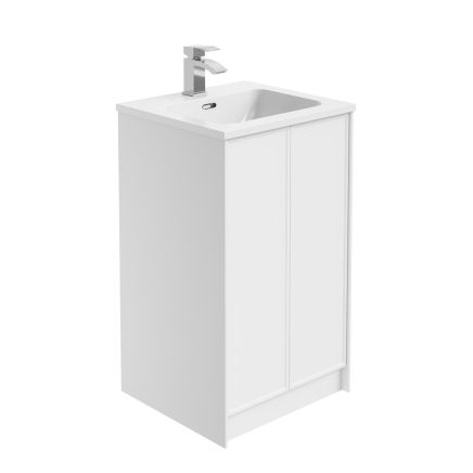 Kendal Matt White Floor Standing Vanity Unit - 500mm