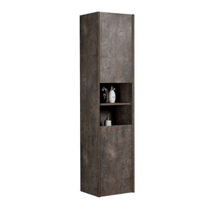 Odion Metallic Wall Mounted Tall Storage Cabinet