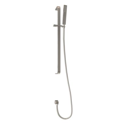 Liva Brushed Nickel Square Shower Slide Rail Shower Kit
