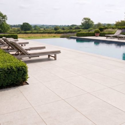 Lagos White Outdoor Matt Porcelain Tile 1200x600mm