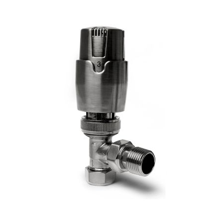 Thermostatic Gunmetal Angled Pair of Radiator Valves