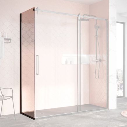 Ryland Gunmetal Shower Side Panel
