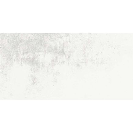 Swindon White Concrete Semi-Polished Porcelain Tile 448x898mm