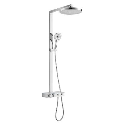 Baylin Aris Round Thermostatic Chrome Shower Pack