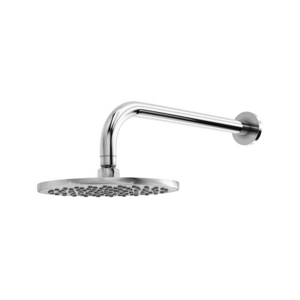 Elora Chrome Round 200mm Shower Head and Arm