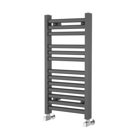 Teon Anthracite Double Heated Towel Rail 800x400mm