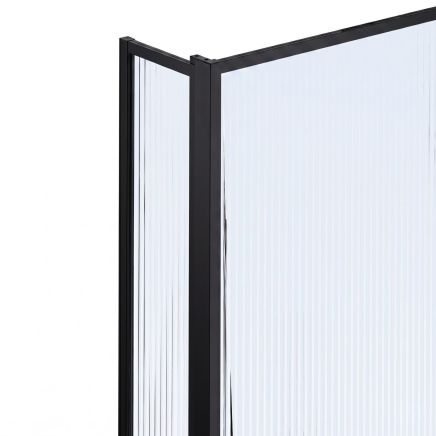Amien Matt Black Shower Screen Corner Post