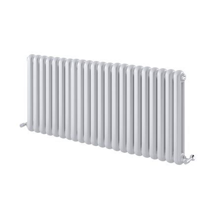 Etam White Double Horizontal Column Radiator 600x1340mm
