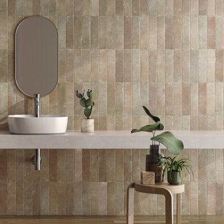 Terraza Siena Terracotta Matt Porcelain Brick Tile - 280x70mm