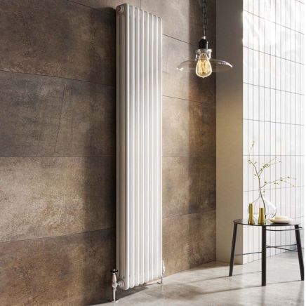 Upton White Triple Vertical Column Radiator 1800x380mm