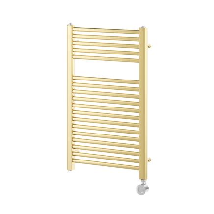 Neptune Brushed Gold Electric Heated Towel Rail 770x500mm