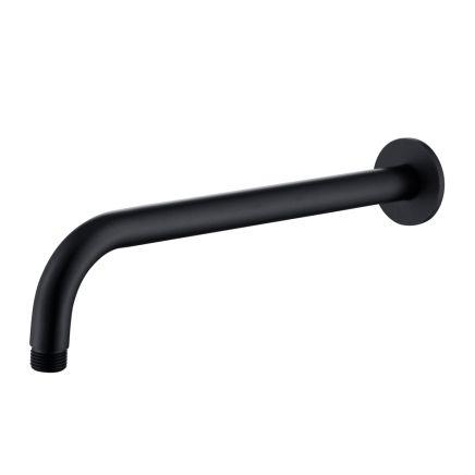 Round Shower Arm – Matt Black
