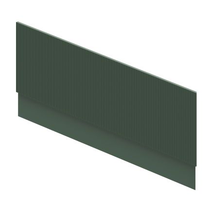 Wish Ribbed Green Front Bath Panel
