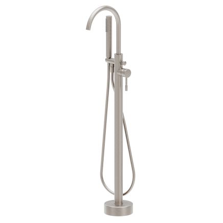 Elora Brushed Nickel Floor Standing Bath Shower Mixer