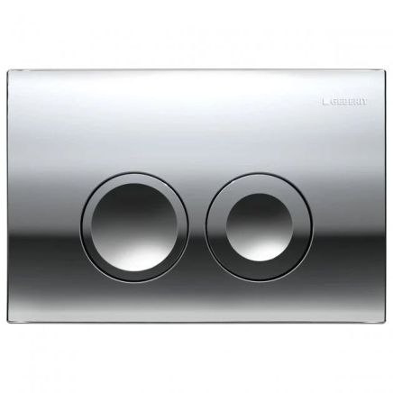 Geberit Delta25 Dual Flush Plate - Gloss Chrome