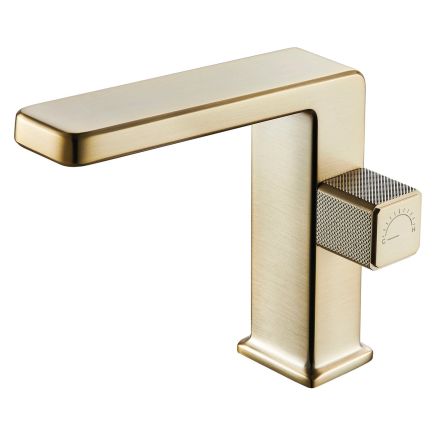 Flint Champagne Gold Basin Mono Tap