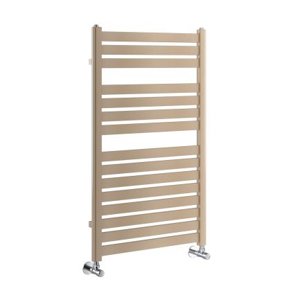 Portabello Brown Metallic Heated Towel Rail 1000x600mm