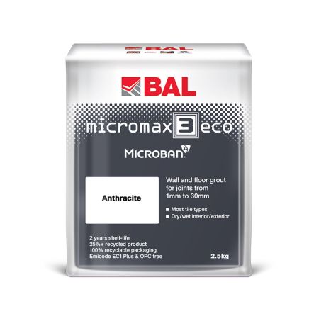 BAL Micromax3 ECO Anthracite Grout 2.5kg
