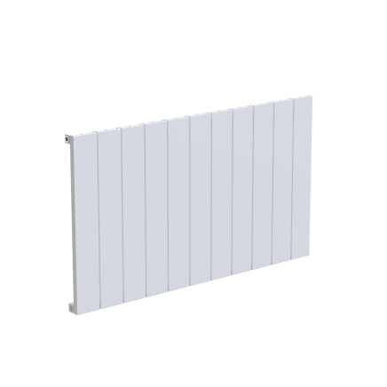 Tesoro White Single Linear Aluminium Radiator 600x1045mm