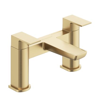 Zena Brushed Gold Bath Filler Tap