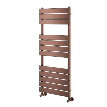 Rosa Brushed Bronze Heated Towel Rail - 1200x500mm