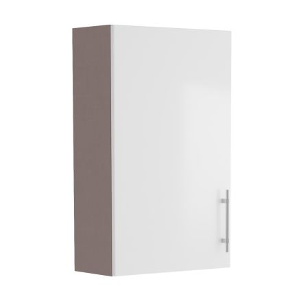 Surrey White Gloss Single Door Fitted Furniture Cabinet 400mm