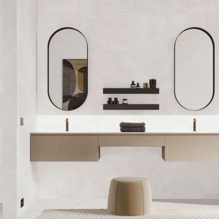 San Diego White Stone Porcelain Tile 1000x500mm
